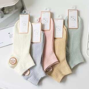 Special Price Cotton Socks for Women, Short Socks for Spring and Summer, Double-Needle Anti-Odor, Low-Cut Boat Socks, Casual Cotton Women's Socks, Zhuji Socks