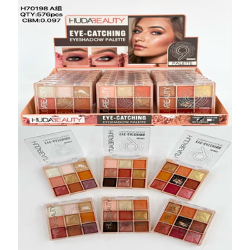 HUDABEAUTY multi-color eye shadow palette Eye shadow matte pearlescent color earth color beauty makeup