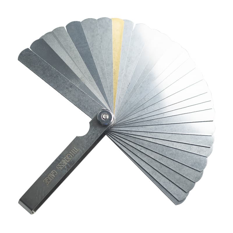 Strict selection 32-piece thickness gauge combination feeler gauge, gap gauge 0.04-0.88mm metric/imperial with brass inserts