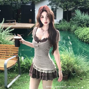 Summer Atmosphere Exquisite Ultra High-End Women's Set Short Sleeve T-Shirt Cover-Up Slim Fit Short Skirt Two-Piece Set