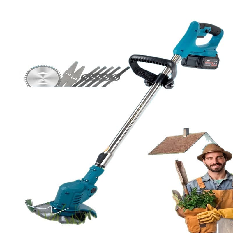 Electric Lawn Mower Garden Grass Cordless Trimmer Lithium Battery Household Small Electric Grass Cutter Custom Lawn Mower