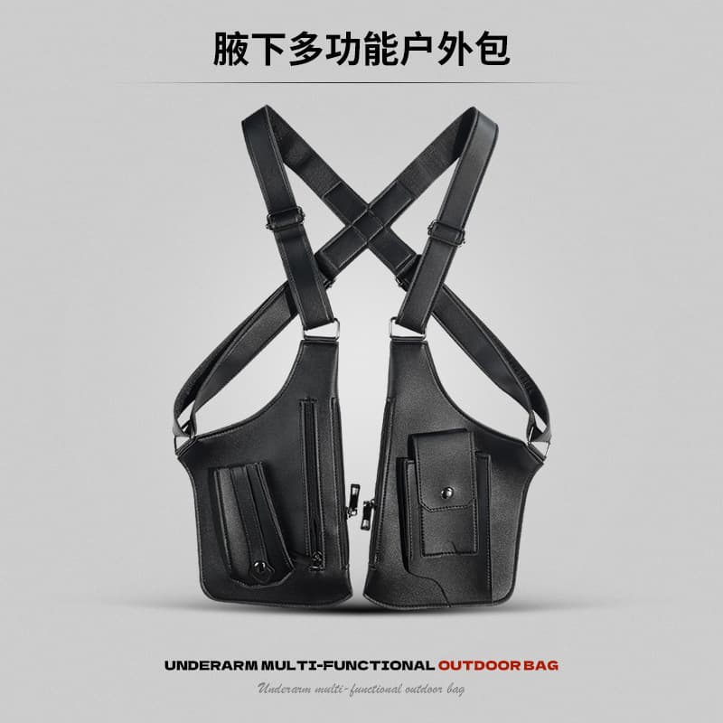 Amazon Portable Retro Backpack with Crossbody Sling Bag, Multi-functional Shoulder Bag, Outdoor Phone Bag, Vest Bag