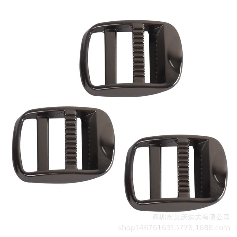 Factory direct 25mm book bag buckle arc adjustment buckle four-gear buckle trapezoidal adjustment buckle luggage accessories