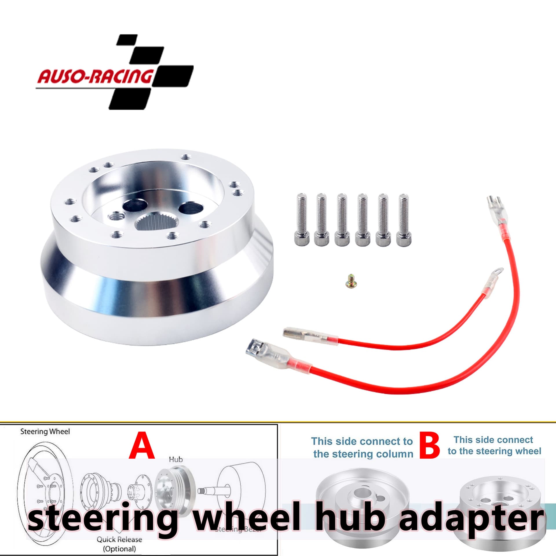 Cross-border Auto Parts 5 and 6 Hole Steering Wheel Adapter Connector for Chevrolet GMC Pontiac