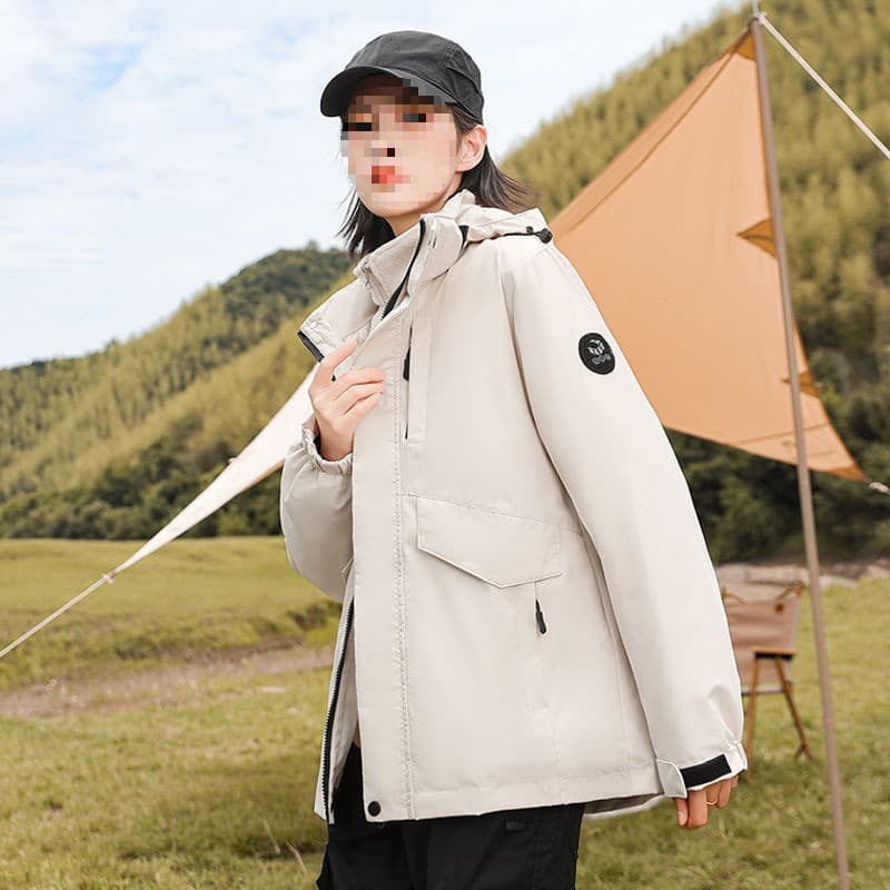 Three-in-one autumn and winter men's jacket detachable windbreaker outdoor windproof new style couple's outfit default option