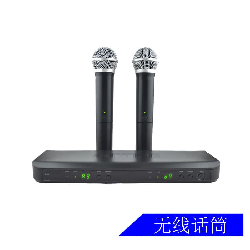 Wireless Microphone One Drag Two BLX288/PG58 Professional Vocal Stage Performance Moving Coil Handheld Wireless Microphone