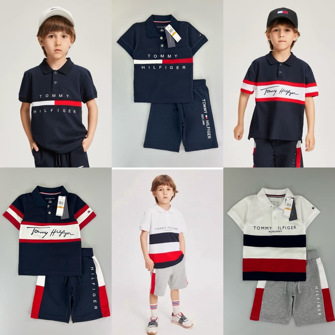 Wholesale New Pattern Mix Brands Export Children's Short Sleeve Sets Baby Summer Sets