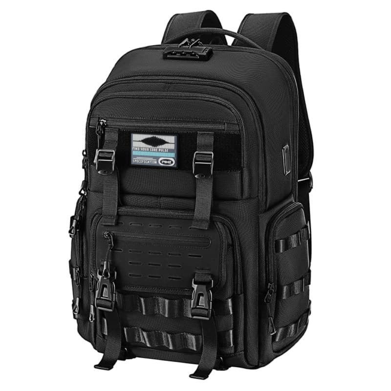 New large-capacity backpack outdoor hiking multi-pocket wear-resistant travel mountaineering backpack password lock computer bag