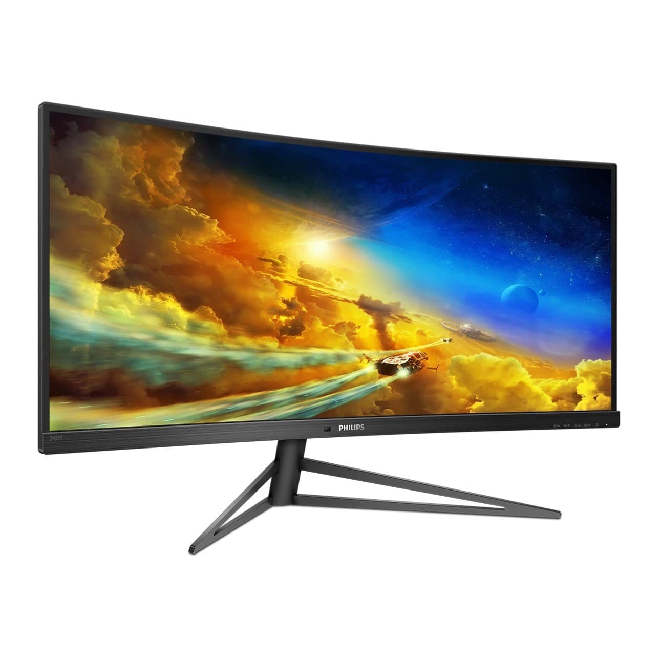 Philips 345M1CR 34-inch 144Hz Esports Ultrawide Curved LCD Monitor HDMI×2 DP
