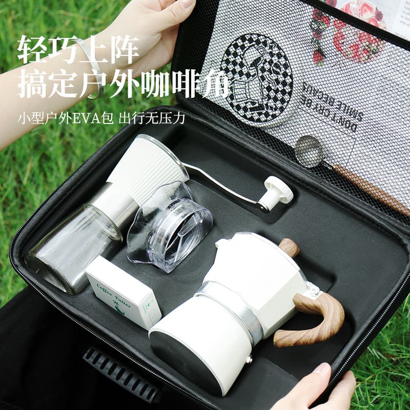 Single Valve Moka Pot Household Octagonal Mini Coffee Maker, Portable Hand Drip Coffee Travel Set Wholesale