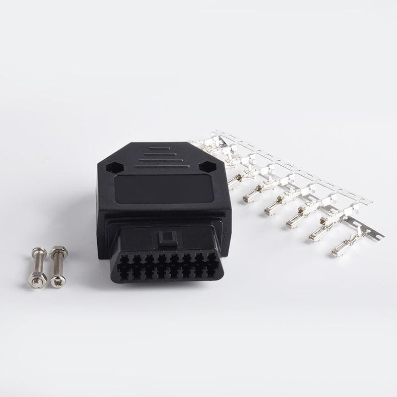 OBD Female Connector OBD2 16 Pin Female female + shell + screws optional