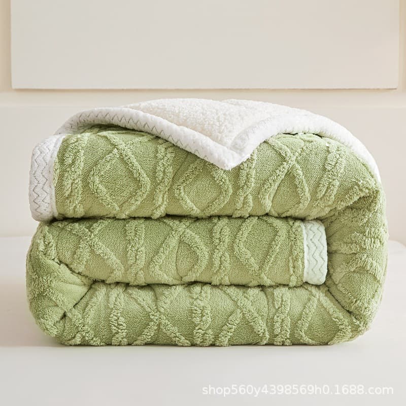 Tafurong Blanket Winter Thick Coral Fleece Blanket Office Nap Blanket Children's Air Conditioning Blanket