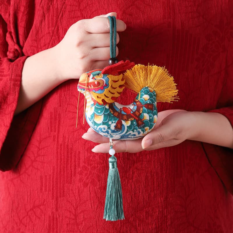 Printed sachet Dragon Boat Festival mugwort sachet ethnic style dragon boat mosquito repellent car hanging holiday event gift Yiwu hanging decoration