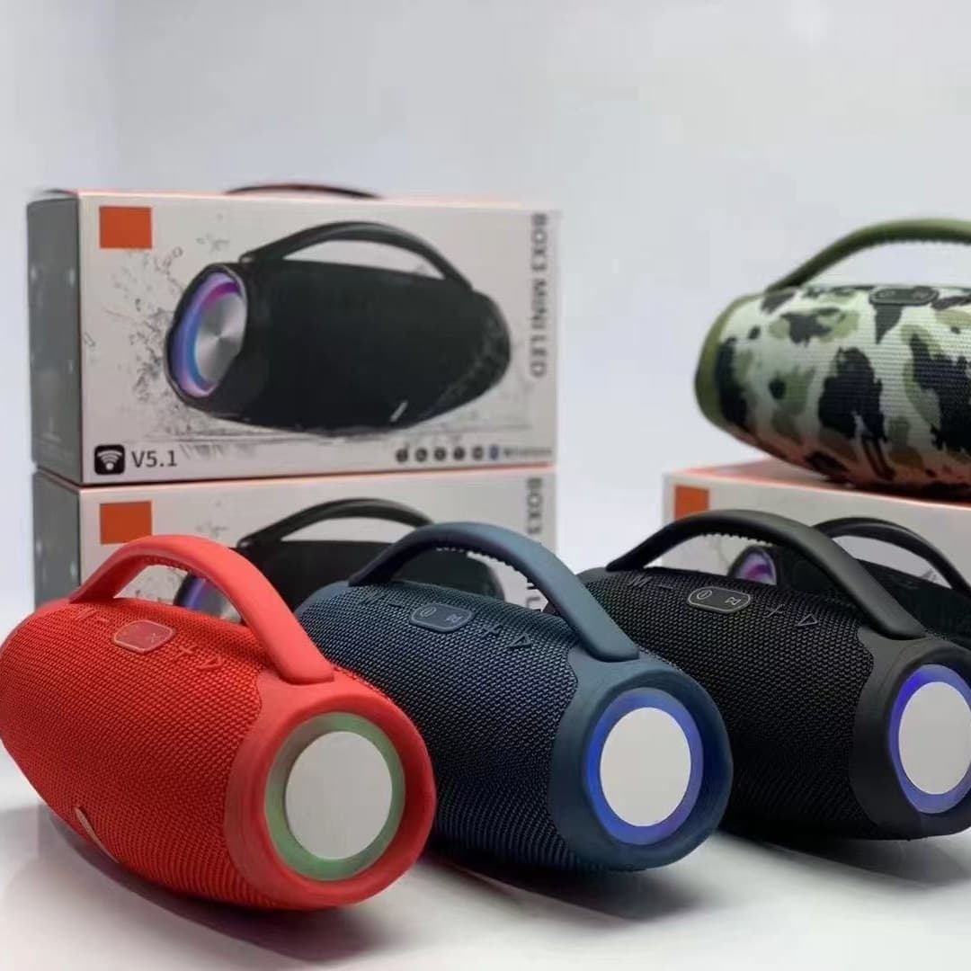 Cross-border Hot Selling BOX3 MINI Wireless Bluetooth Speaker War God LED Portable Outdoor Subwoofer