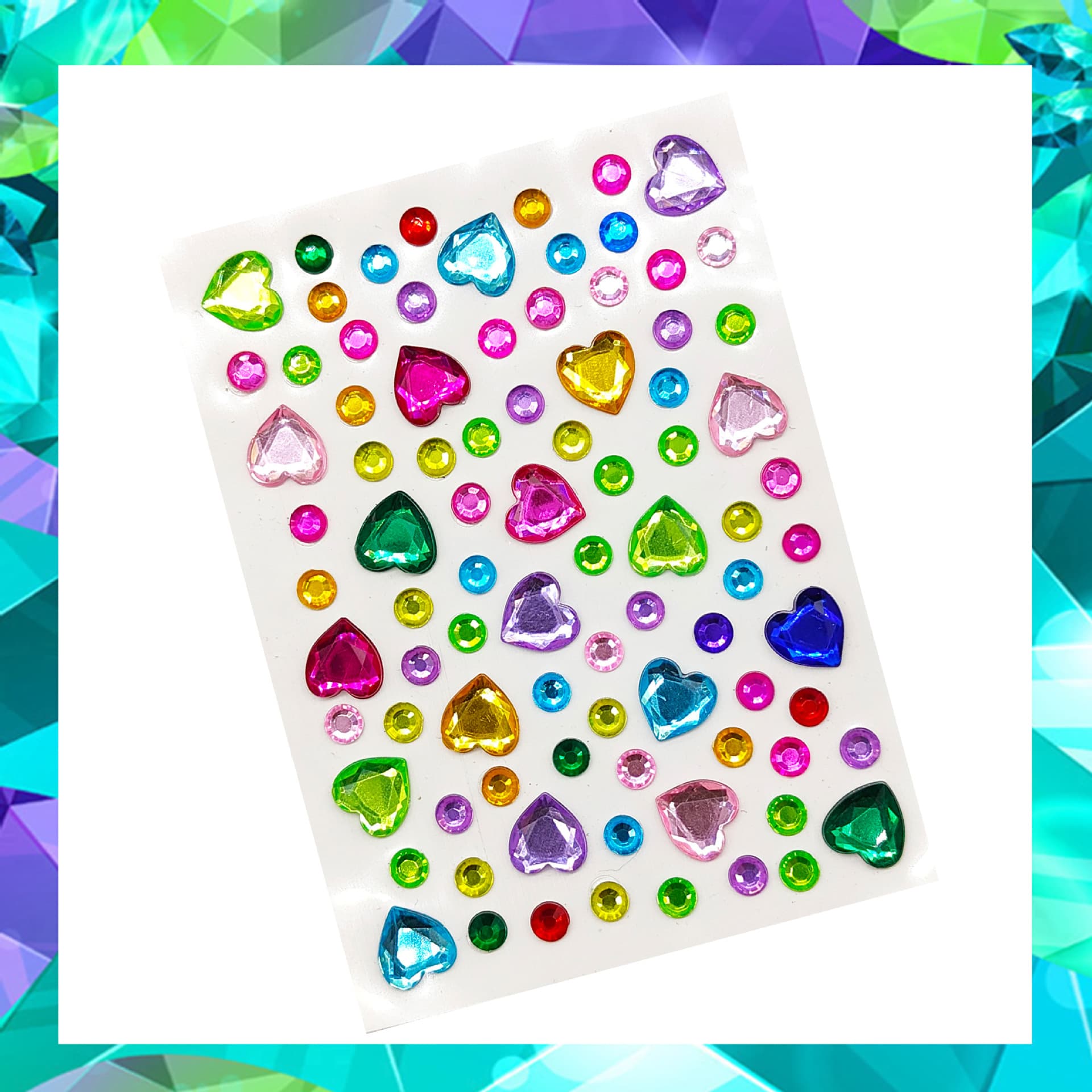Wholesale Sparkle Gem Acrylic Rhinestone Stickers, Cross-border Korean Fashion Phone Stickers, Crystal Rhinestone Stickers