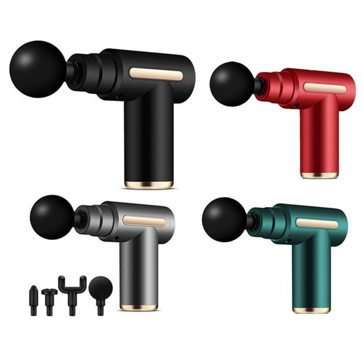 Cross-border Mini LCD Fascia Gun Charging Model Muscle Fitness Neck Massager Electric Vibration