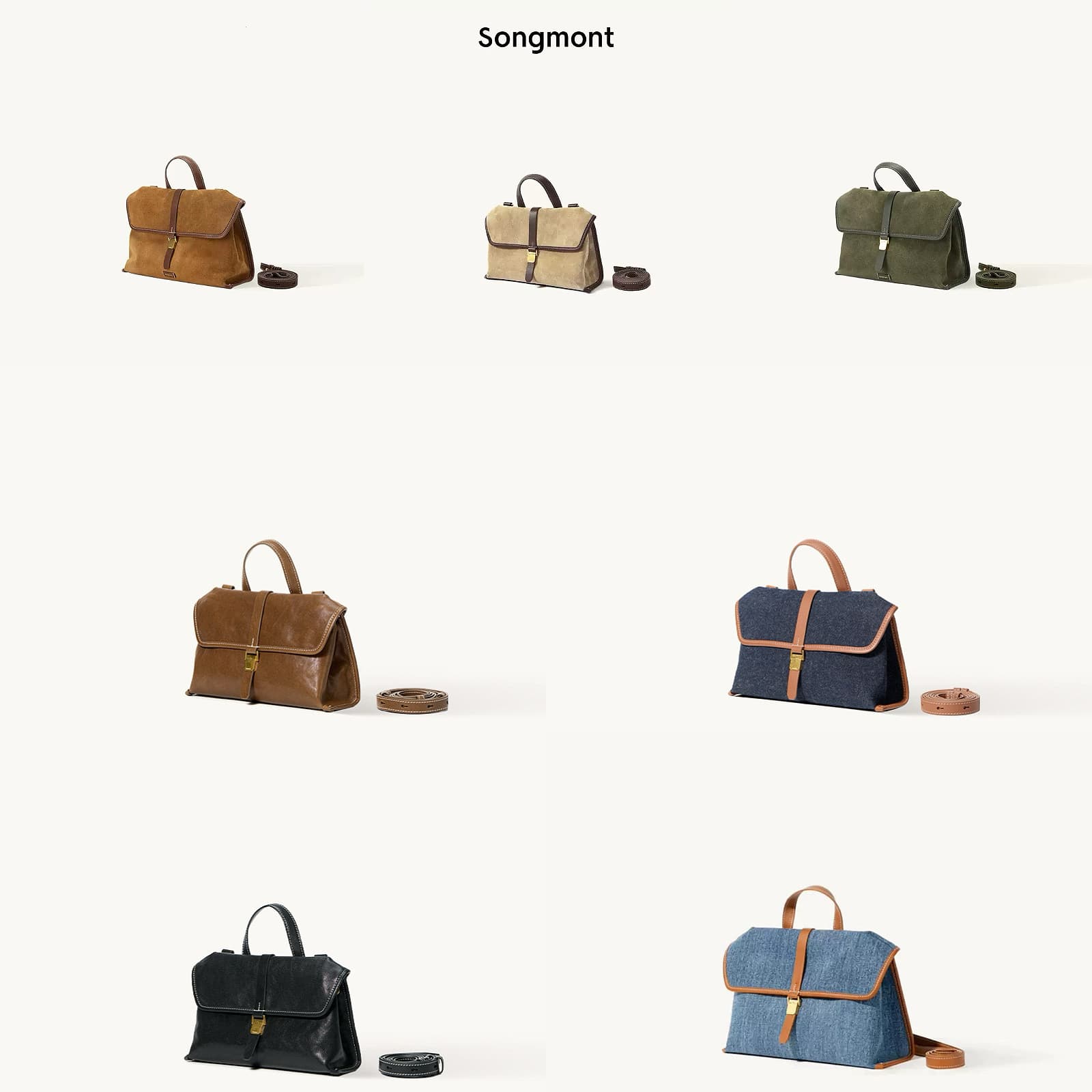 In Stock Songshan Songshan Travel Series Mini Small New Crossbody Bag Handheld Shoulder Commuter Messenger