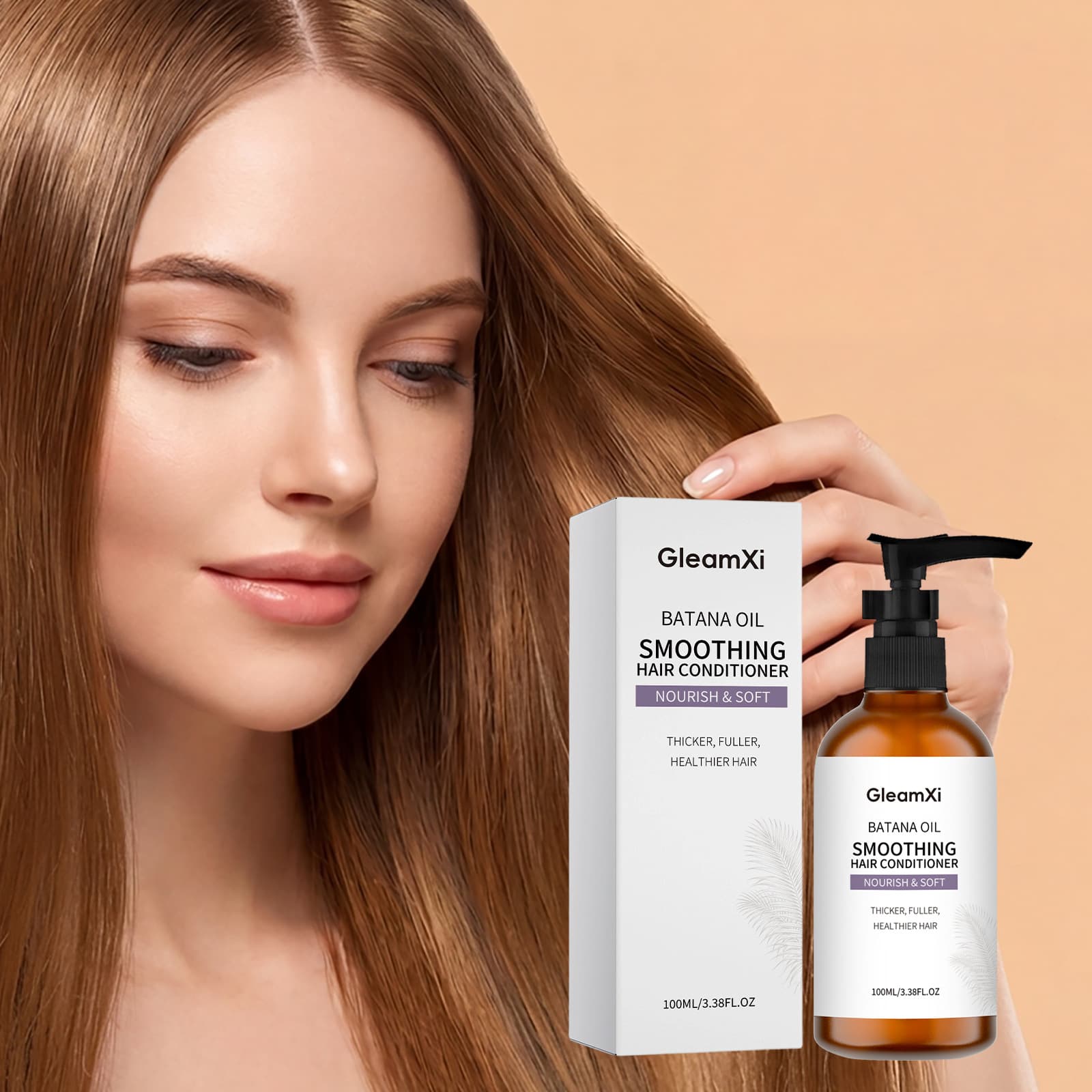 GleamXi Batana Oil Conditioner Daily Gentle Moisturizing Hair Softening and Shining Conditioner