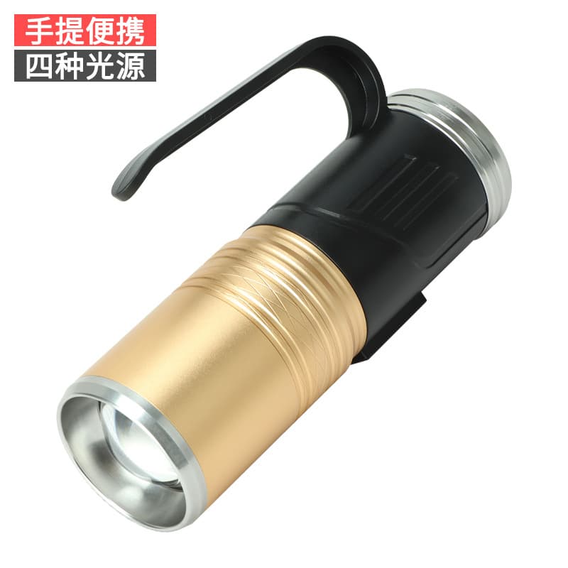 High-Brightness LED Night Fishing Light, Fishing Light, Blue Light, Zoomable, Fishing Gear, USB, Super Bright, Rechargeable, Fish Attracting Flashlight