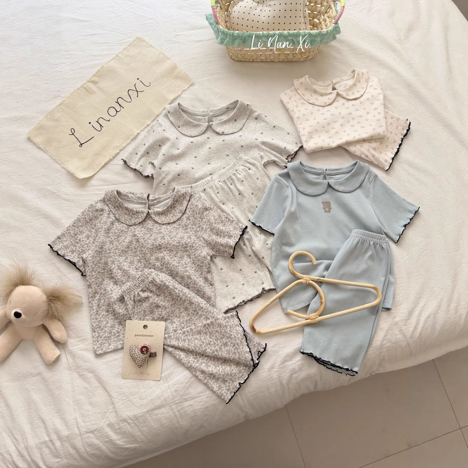87035 Children's Lycra cotton short-sleeved bottoming shirt 2026 summer new style girls sweet pajamas moisture-wicking and sweat-wicking