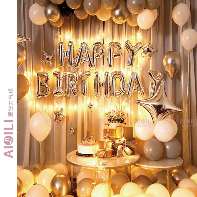 Birthday Balloon Set for Baby's First Birthday, Kids Birthday Decoration Scene Setup Supplies, Birthday Projection Balloons