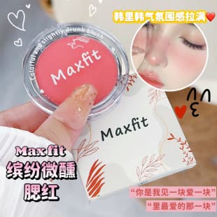 Maxfit Matte Blush Single Color Natural Look Highlighting Shy Blush Oil Control Long Lasting Affordable
