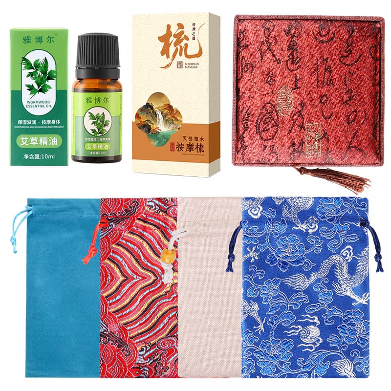 Accessories: lanyard, acupoint chart, gift box, wormwood essential oil 10ml, storage bag, box, massage plant essential oil