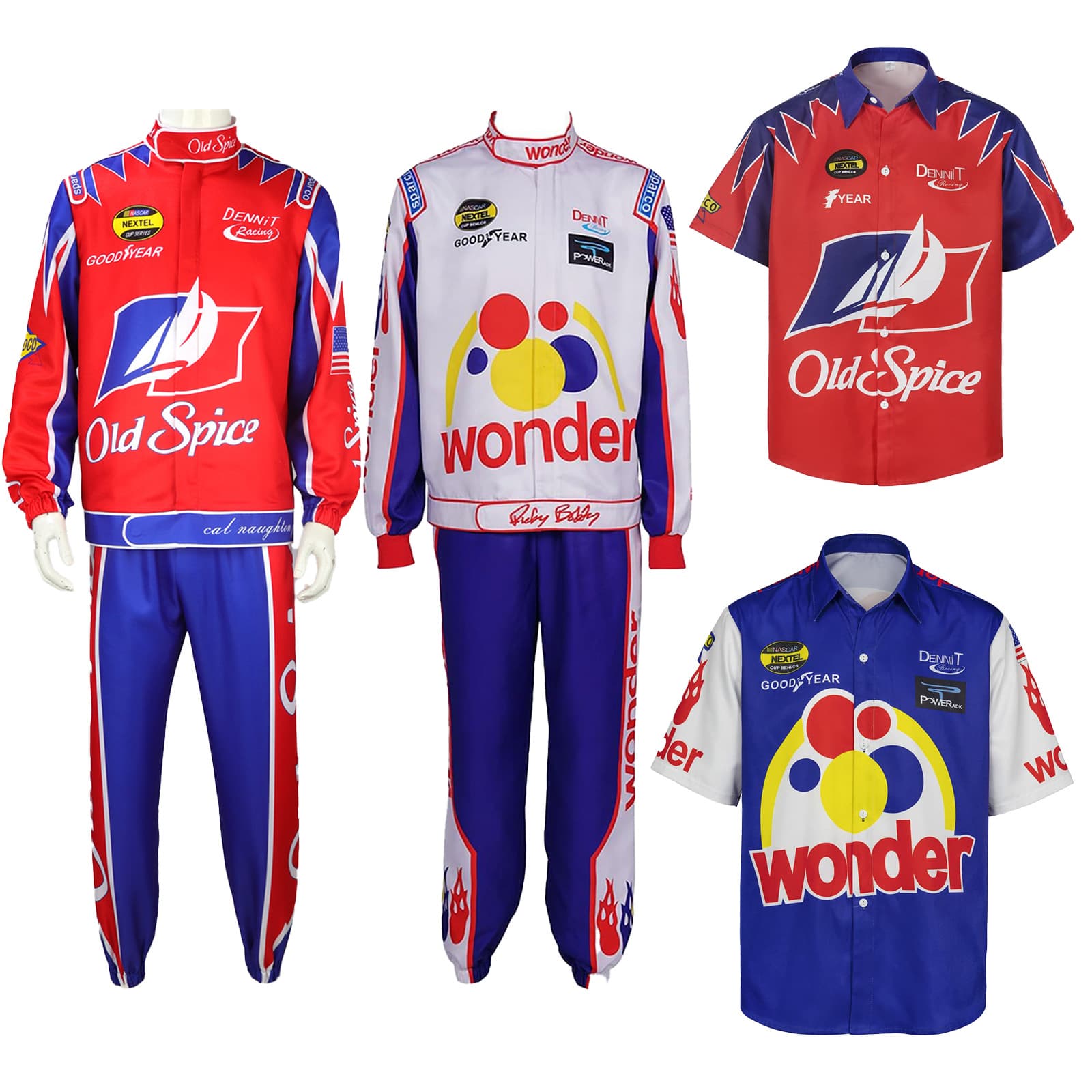 Ricky Bobby Racing Suit Adult Suit Talladega Nights Cos Suit Halloween Party Costume Suit