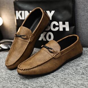 New Slip-on Loafers Youth Business Trendy Men's Casual Leather Shoes Loafers Men's British Korean Style 2026