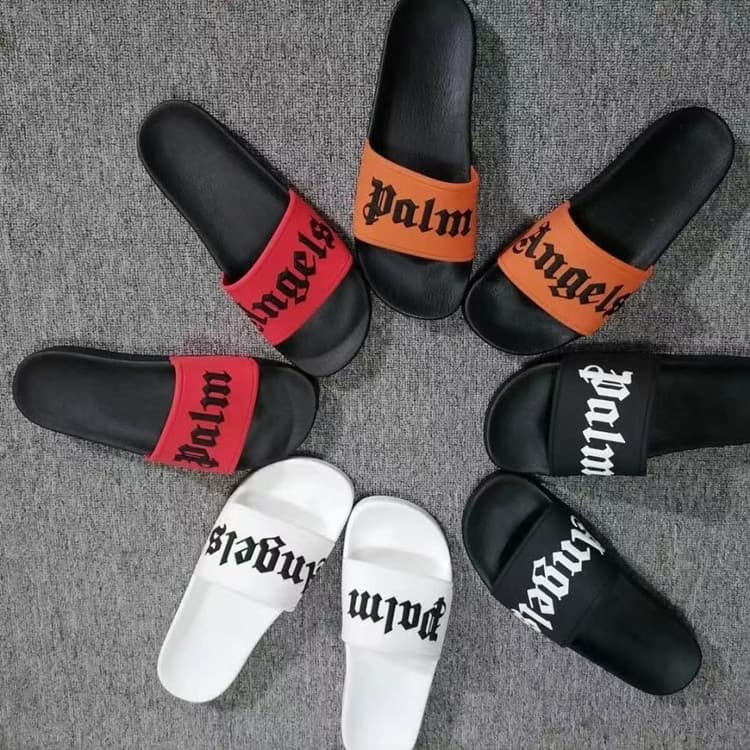 Cambodia Vietnam Myanmar 2023 Summer New Beach Sandals Men and Women Flat Fashion Letter Angel Sandals