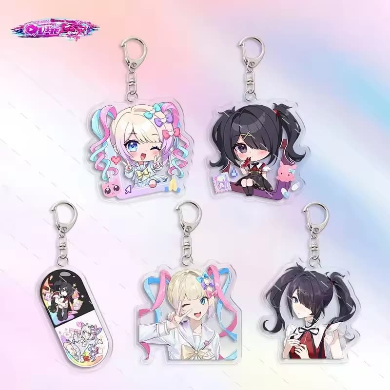Streamer Girl Relies on Acrylic Keychains, Chou Ten-Chan Tangtang Merchandise, Q-Version Pendants for Student Backpacks