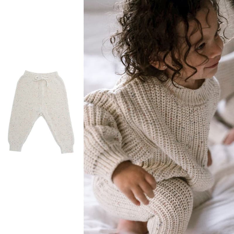 In stock with free shipping, cross-border trade for Europe and America, children's autumn and winter colorful dot pure cotton knit thermal pants for infants and toddlers, boys and girls.