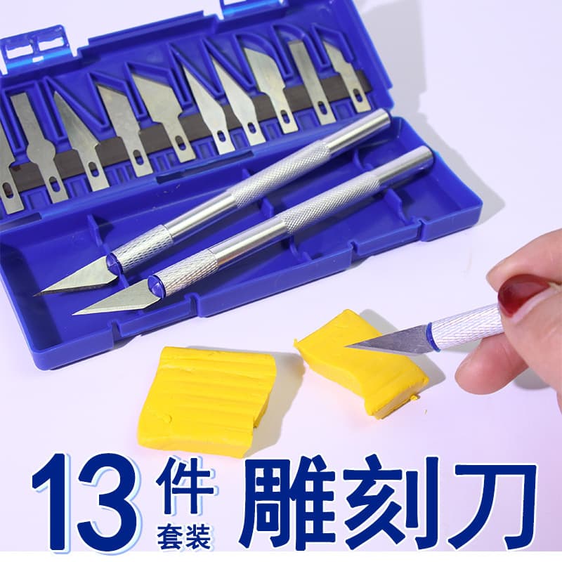 Tang's carving knife 13pc handmade pen knife set No. 11 sharp knife blade with foreign trade metal carving knife wholesale