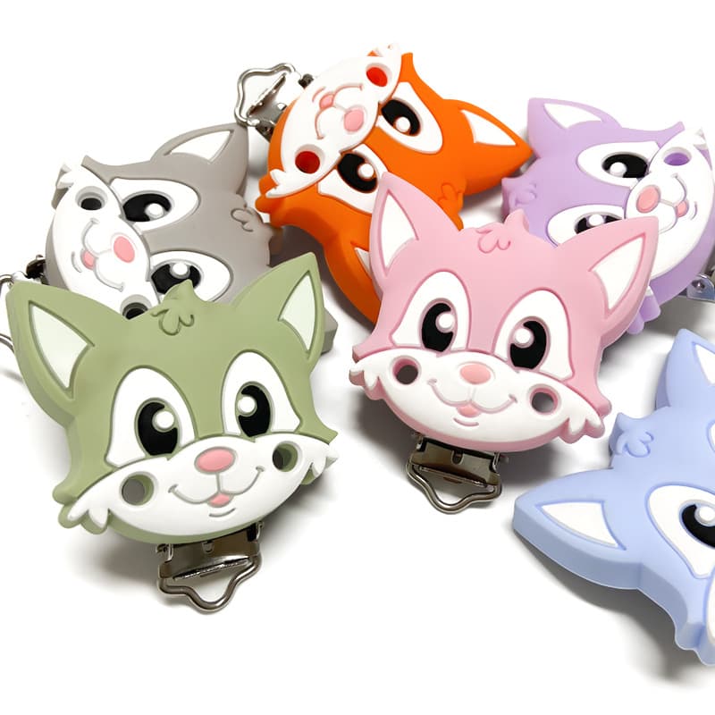 Cross-border Hot Selling Baby Pacifier Clip Chain Accessories Clip Teether Toy Anti-Loss DIY Anti-Drop Chain Silicone Pacifier Clip