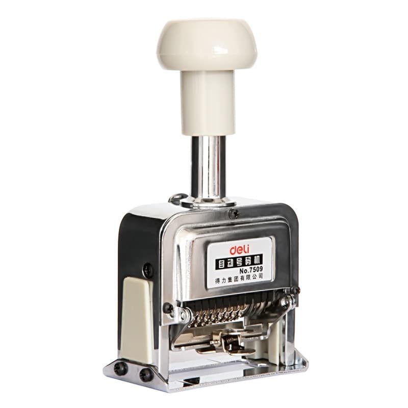 Multi-province free shipping Deli automatic numbering machine, coding machine, 9-digit continuous imprinting stamp