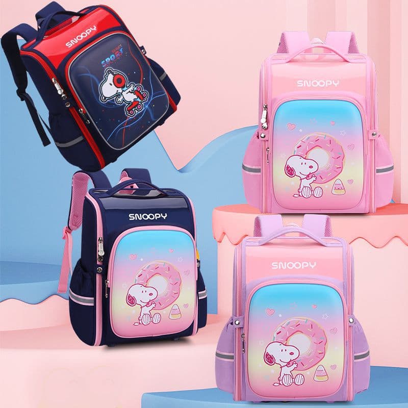 Snoopy Space Integrated Backpack Waterproof Breathable Ultra-light EVA School Bag for Elementary School Boys And Girls