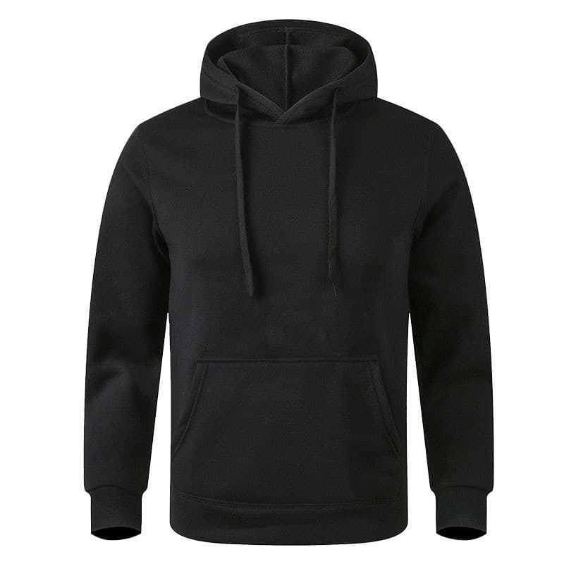 Factory direct supply sweatshirt and sweatpants European size 220g fabric light version plus velvet hoodie solid color men's and women's sweatpants wholesale P