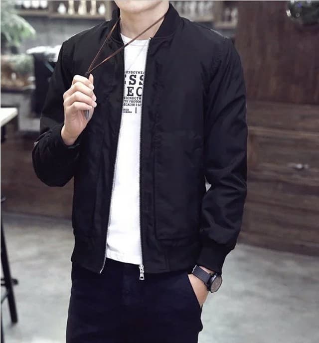 Classic Jacket Spring New Men's Jacket Solid Color Jacket Japanese Fashion Trend Daily Middle-aged Men's Clothing