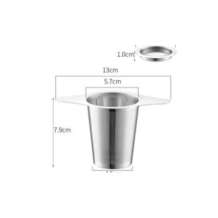 304 Stainless Steel Tea Set Tea Infuser Tea Filter Water Cup Filtering Kettle Filter Mesh Liner Coffee Tea Brewing Filter Tea Sieve