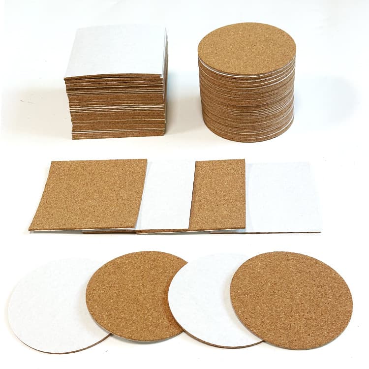 In stock: self-adhesive cork mats (square, round, etc.) for DIY creative brick and stone painting/ceramic bases.