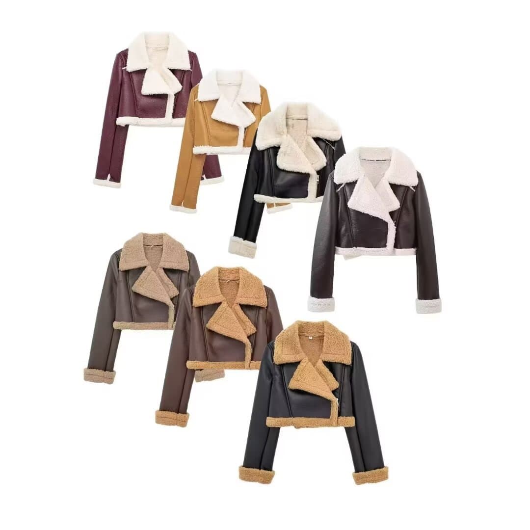 Wholesale Amazon SHEIN Best-selling European and American Style Women's French Casual Reversible Short Jacket