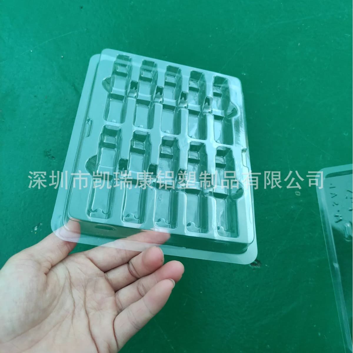 Blister manufacturer producing SFP optical module 10-pack PET material blister packaging boxes