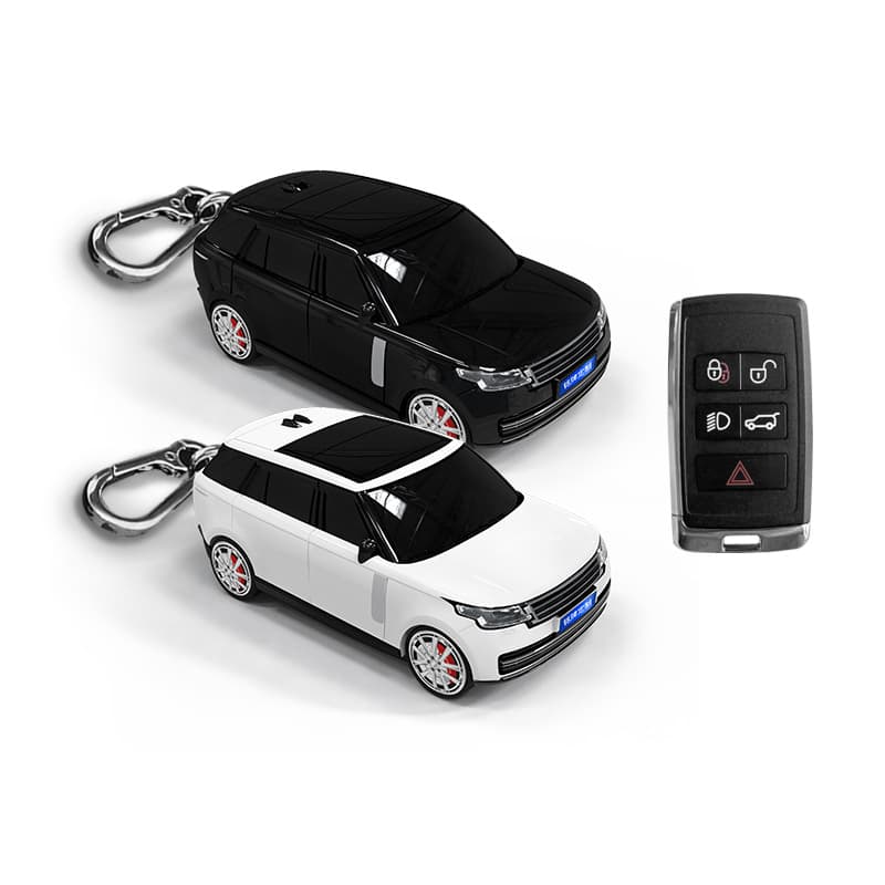 Smart Bird Car Model Key Case Cover with Light for Land Rover Range Rover Key Fob, Creative Gift