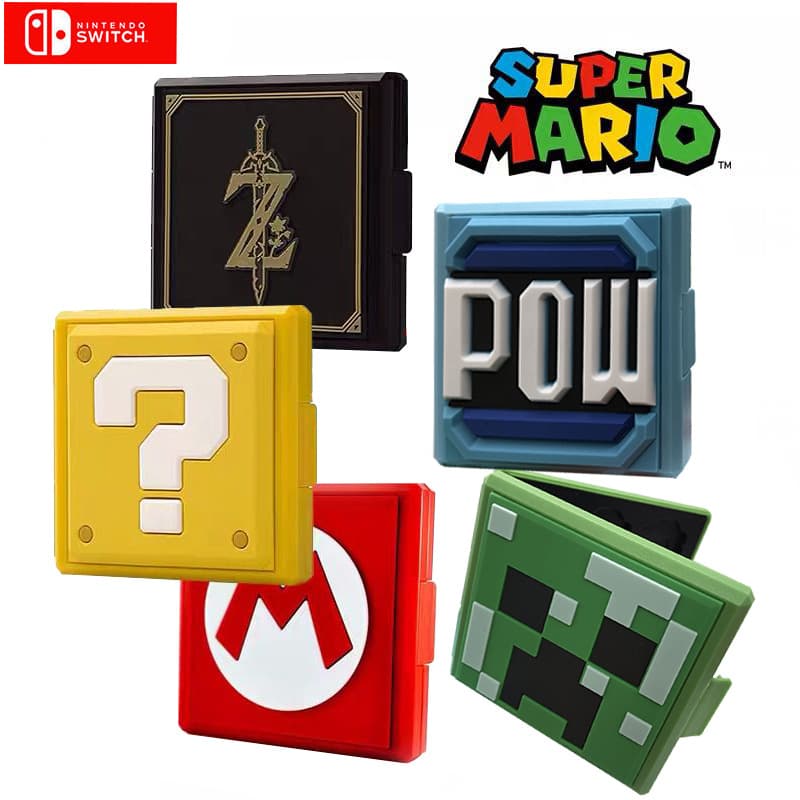 Switch Game Card Case, NS Card Case, Magnetic Silicone Storage Box, OLED Accessories, Portable Lite Accessories