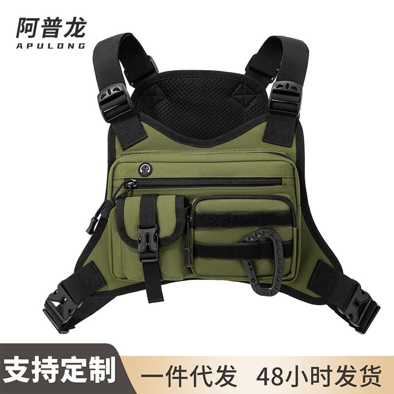Apron new trendy brand chest bag camouflage tactical chest bag men's outdoor camping functional vest vest bag wholesale