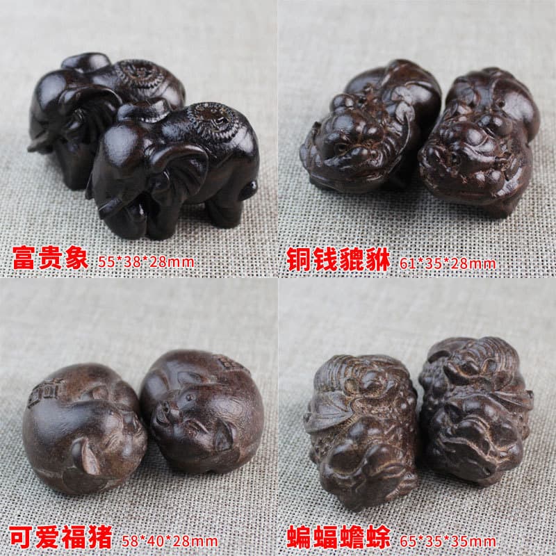 Wholesale Vietnamese agarwood carved mahogany health ball handicrafts leather ash wood handball play pieces