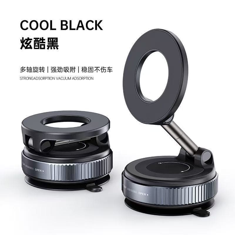 Hot Selling Magnetic Suction Mount Vacuum Magnetic Suction Mount Rotating Storage Phone Mount Silicone Large Suction Cup Car Mount