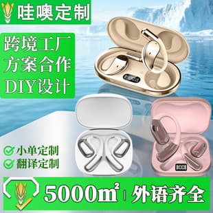 Export Cross-Border Long Battery Life Bluetooth Earphones 2026 New Open Ear AI Smart Translation Bluetooth Headphones Hanging Ear Type