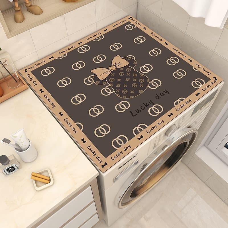 Luxury brand refrigerator dust cover, bedside table cover, washing machine mat, absorbent, waterproof, suitable for home use.