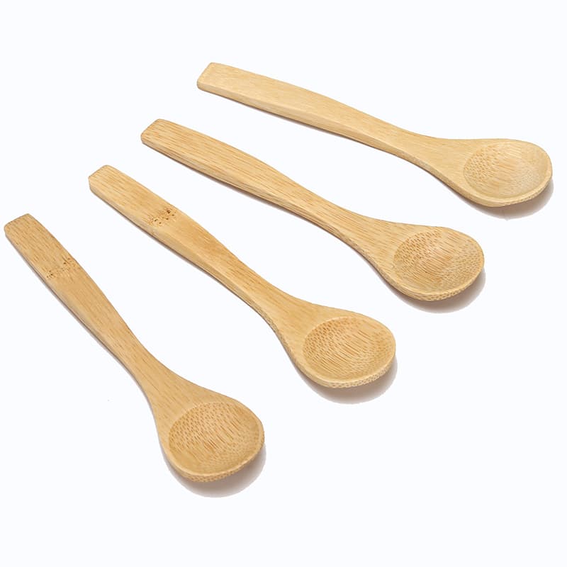 Small Bamboo Spoon Oval Spoon Wholesale Honey Spoon Tea Spoon Japanese Coffee Spoon Long Handle Wooden Spoon Household Spoon